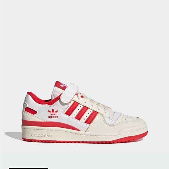 Adidas Forum 84 Low Women's Sneaker Shoes Size 7 GX4518 Red and White - Picture 10 of 11